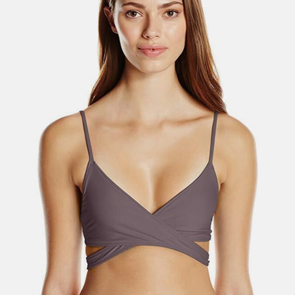 L Space Chloe Wrap Bikini Top L44029 Women's Size M